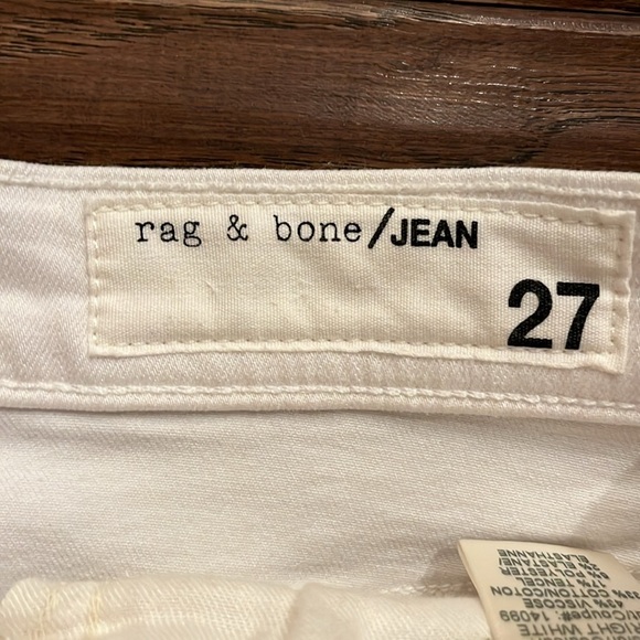 Rag & Bone Bright White Jean Mini Skirt Size 27 (US 4) - Picture 2 of 5
